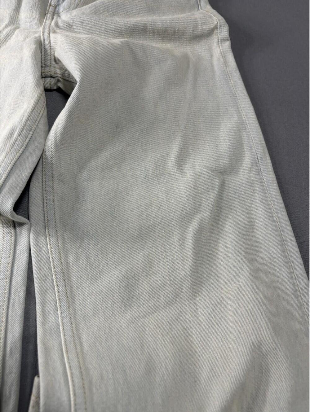 ZARA Denim Jeans Women's Size 2 White Zip Fly Mid Rise - Picture 7 of 14